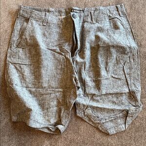 Express Charcoal Men's Flat Front Shorts Size 34